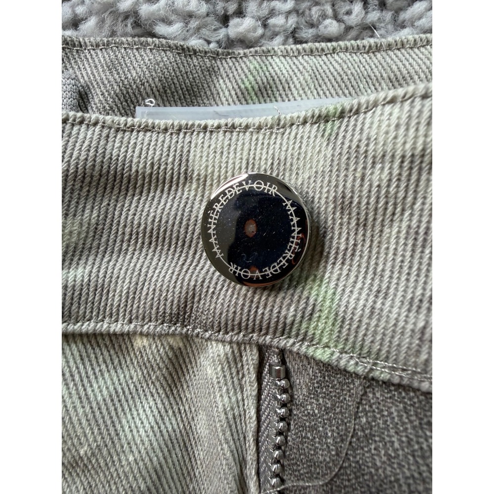 Maniere De Voir Grey Digital Camo Cargo Pants Women Streetwear Utility SIZE10 - Picture 7 of 11